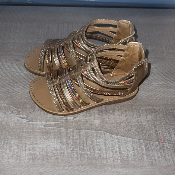 Olive & Edie Lil Maya Gladiator Sandals - Gold Multi, Size 9 - Picture 3 of 6